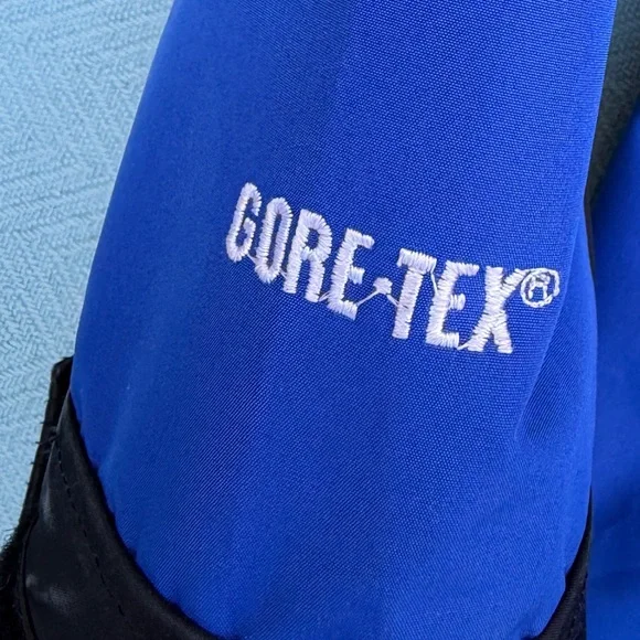 Vintage 90s North Face Black & Blue Gore Tex Rain Jacket - Picture 7 of 7